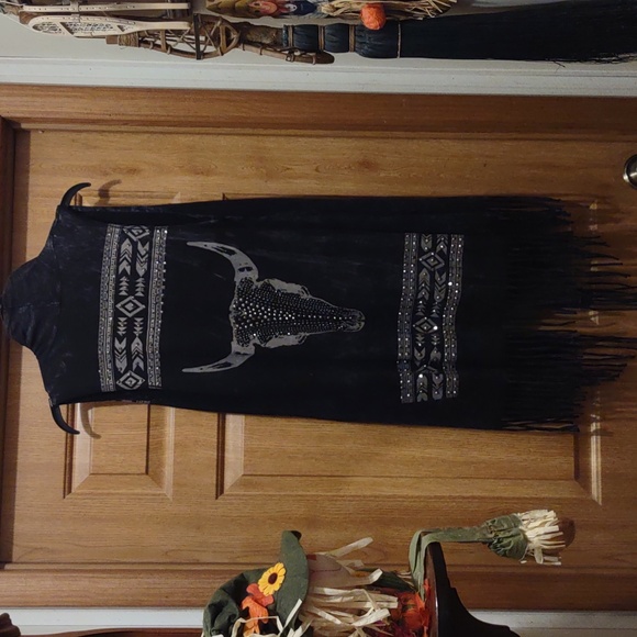 Voice Of California ( Vocal) Brand. Black long Fridge Vest. Size M. - Picture 3 of 9